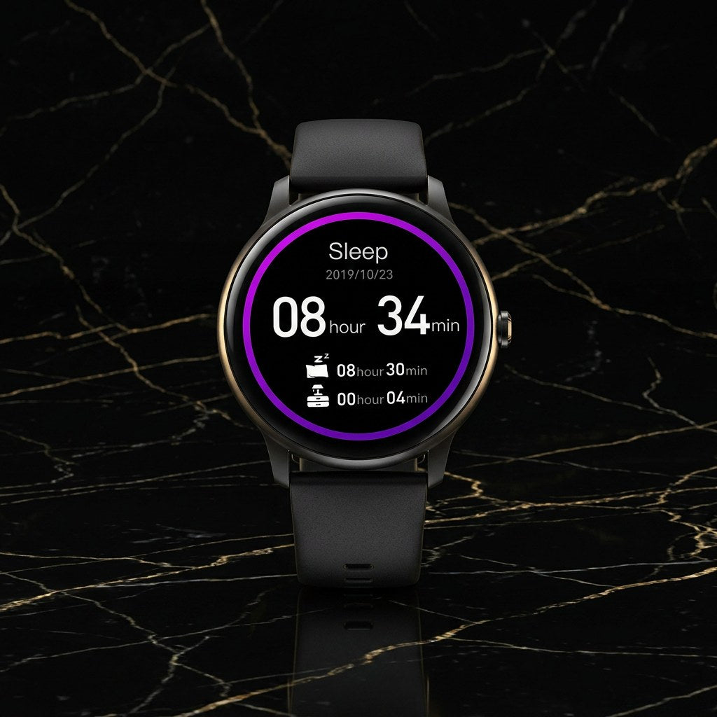 IMILAB KW66 Smartwatch – Round HD Display Bluetooth Activity Tracker (Black)