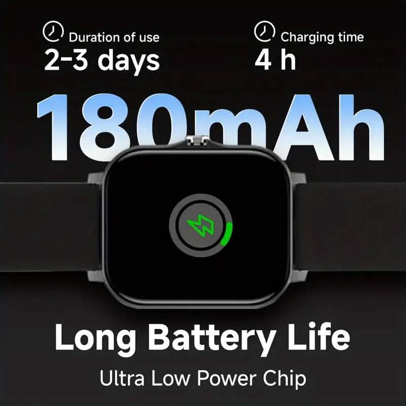 Full Touch Screen Smart Watch: Sleek Design, Smart Notifications & Fitness