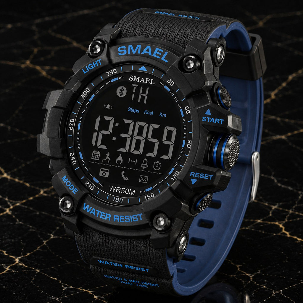 TacticSport Pro Military Smartwatch – 50M Waterproof Outdoor Watch