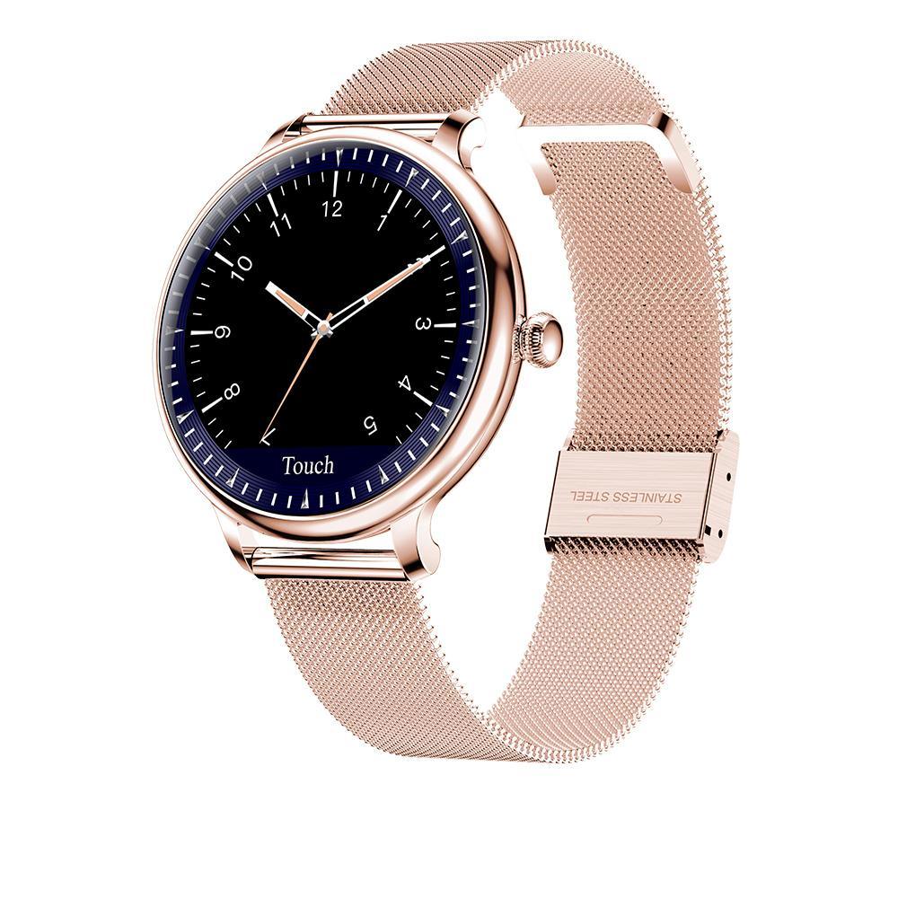 Luxury Round Screen Smartwatch for Women: Heart Rate & Notifications
