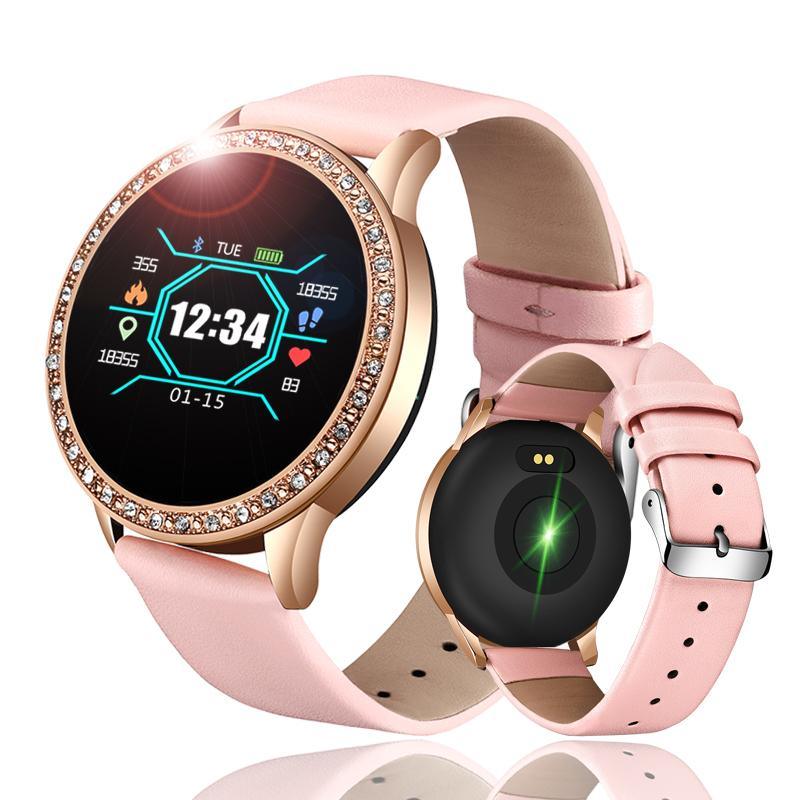 Luxury Ladies Smartwatch: Blood Pressure, Heart Rate & Fitness Tracker