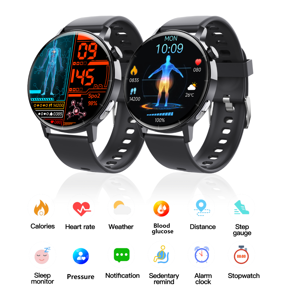Wellness Smartwatch – Heart Rate, Sleep & Activity Tracker