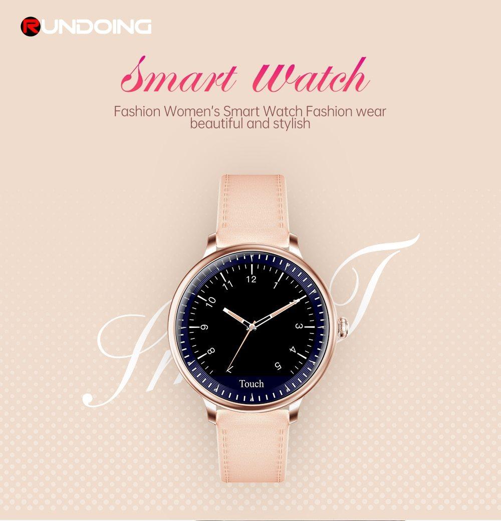 Luxury Round Screen Smartwatch for Women: Heart Rate & Notifications