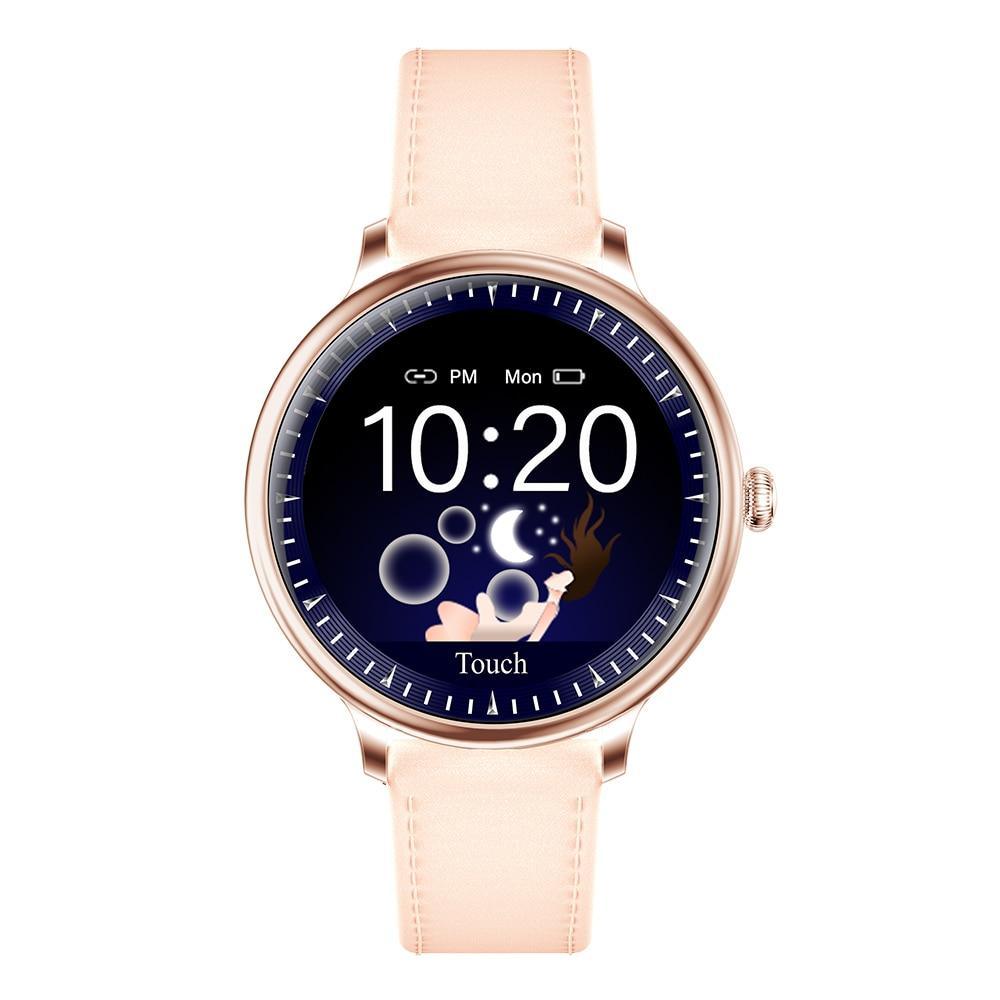 Luxury Round Screen Smartwatch for Women: Heart Rate & Notifications