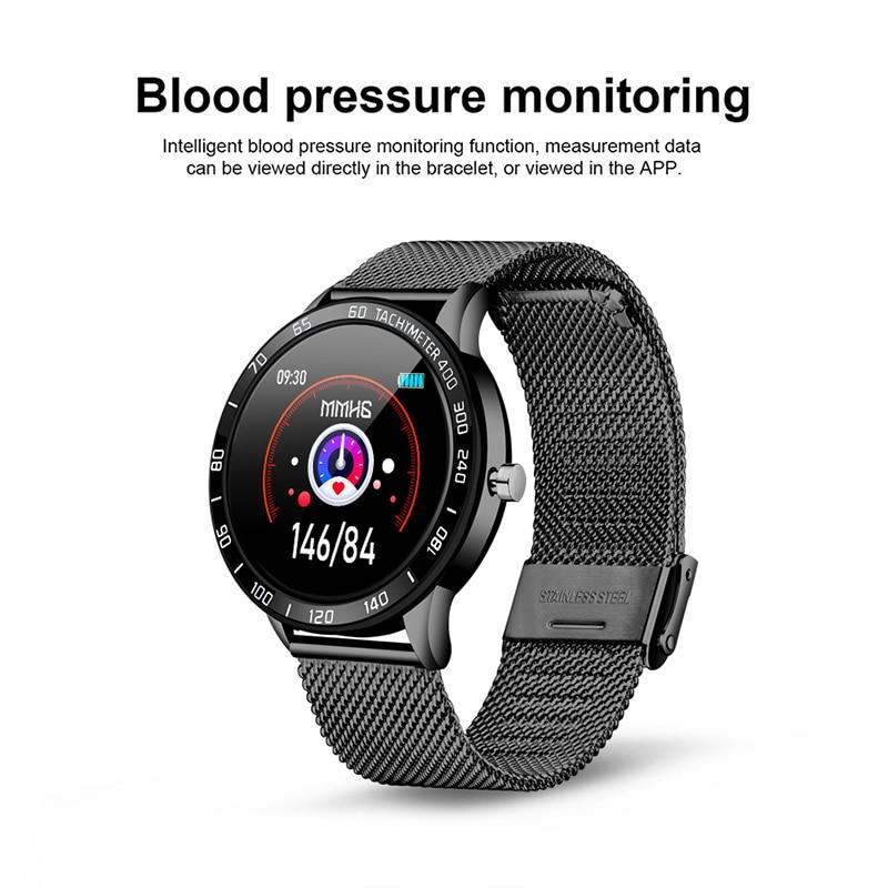 Modern Luxury Smartwatch: LED Screen, HR & BP – Multi-Function Sport Tracker