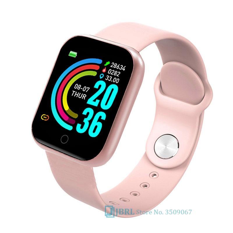Luxury Stainless Steel Square Smartwatch: Fashion Sport Watch for Men & Women