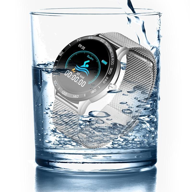 Modern Luxury Smartwatch: LED Screen, HR & BP – Multi-Function Sport Tracker