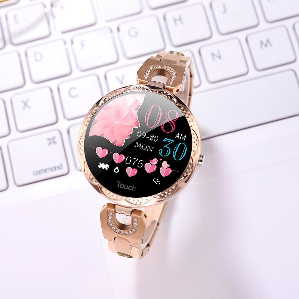 Fashion Women's Smartwatch: Waterproof, Heart Rate & Fitness Tracker