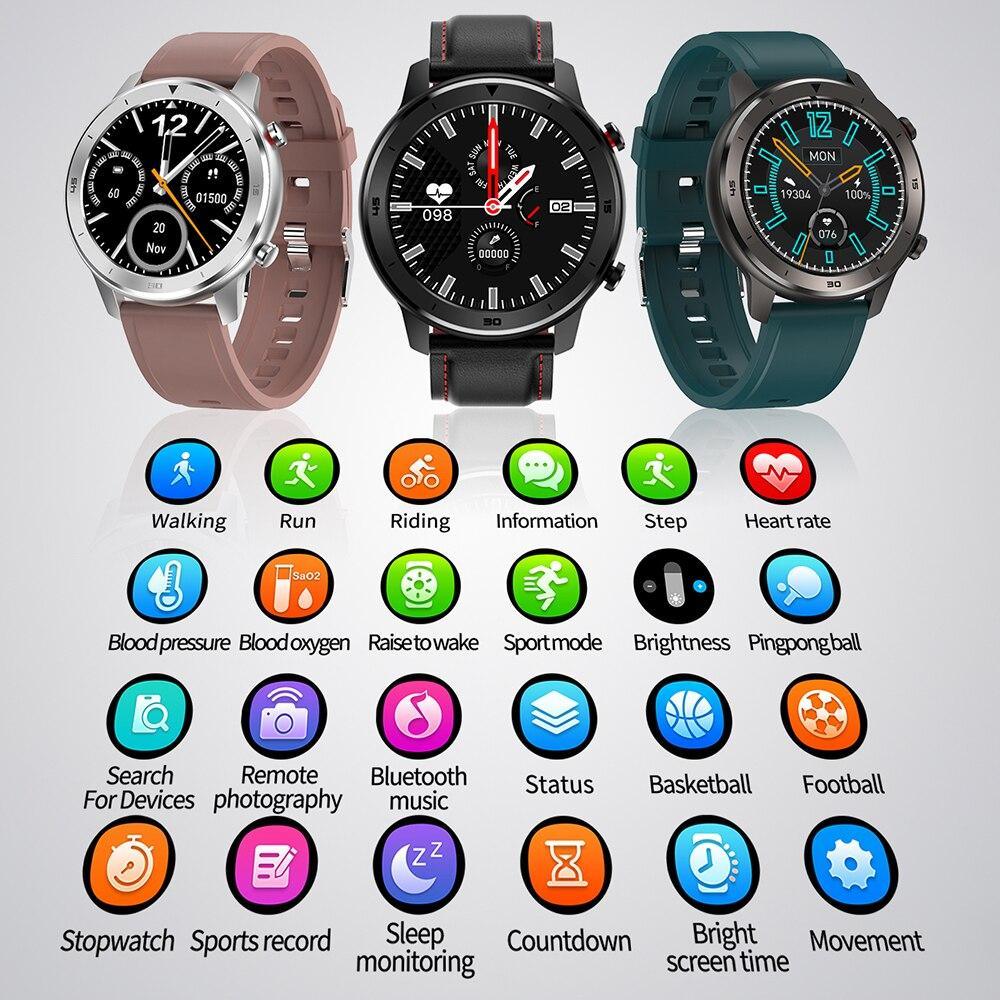 Luxury IP68 Round Touch Smartwatch for Men: 5-Day Battery, HR & BP Tracker