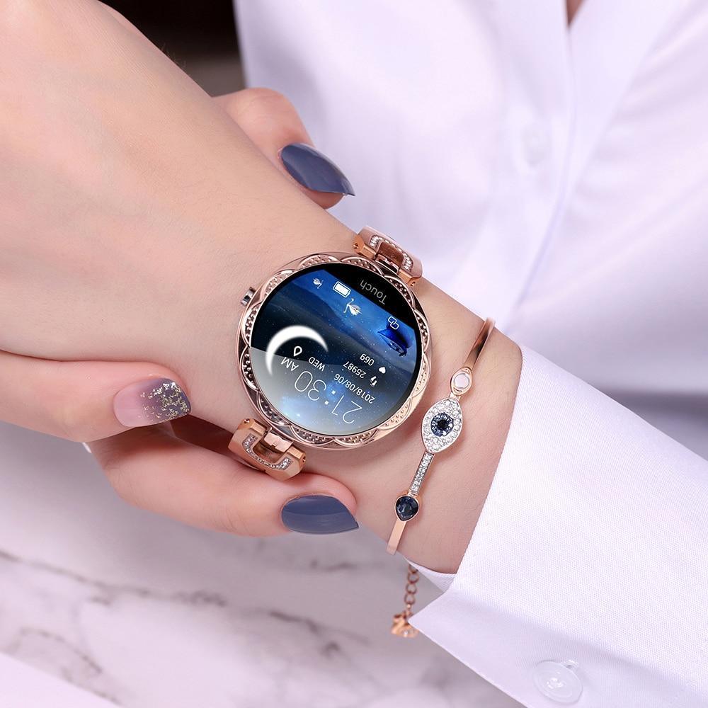 Fashion Women's Smartwatch: Waterproof, Heart Rate & Fitness Tracker