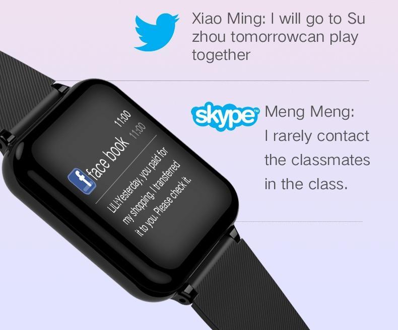 B57 Smartwatch: IP67 Waterproof, Heart Rate & Blood Pressure Tracker