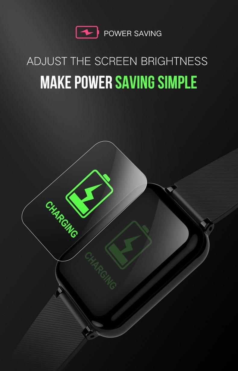 B57 Smartwatch: IP67 Waterproof, Heart Rate & Blood Pressure Tracker