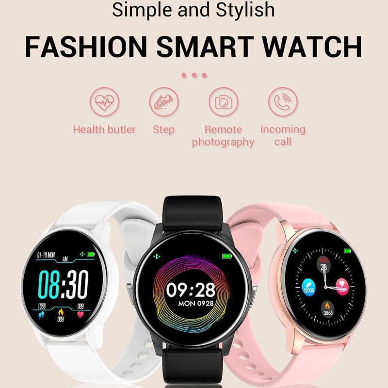 Unisex Luxury Smartwatch: 1.3" Color Screen, HR & BP – Waterproof Sport