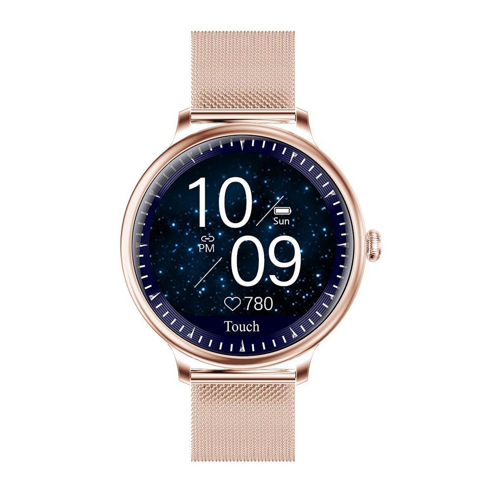 Luxury Round Screen Smartwatch for Women: Heart Rate & Notifications