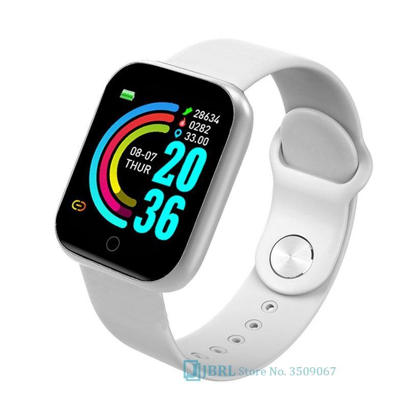 Luxury Stainless Steel Square Smartwatch: Fashion Sport Watch for Men & Women