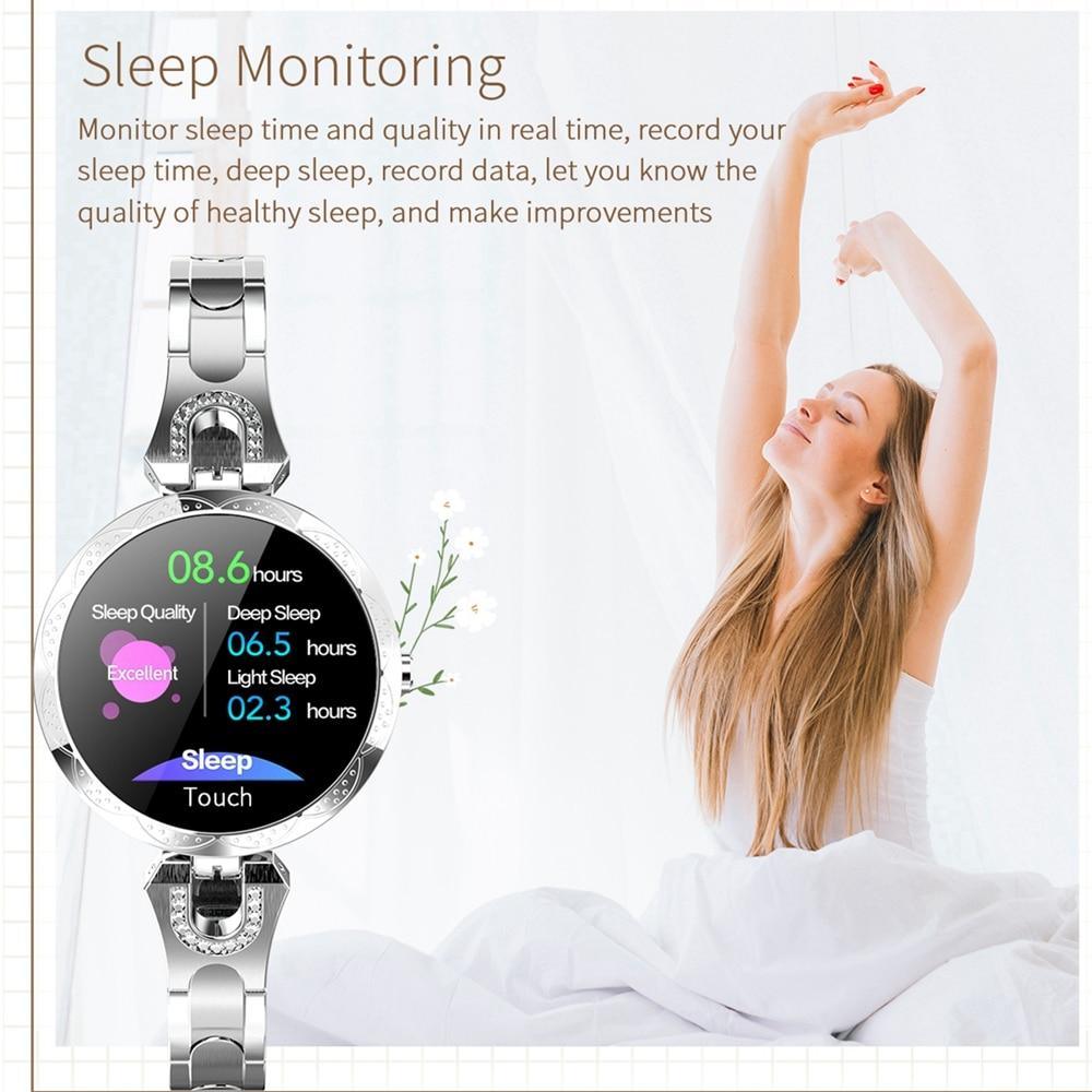 Fashion Women's Smartwatch: Waterproof, Heart Rate & Fitness Tracker