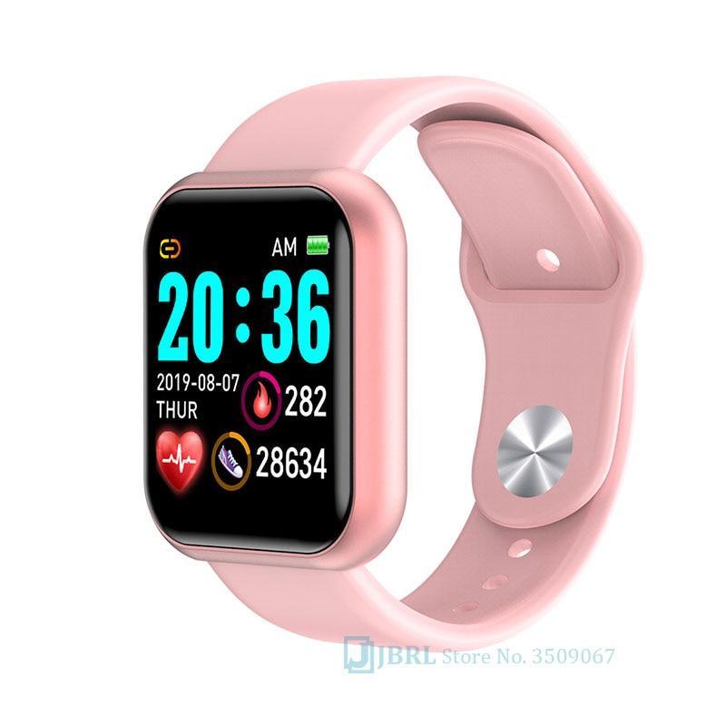 Luxury Stainless Steel Square Smartwatch: Fashion Sport Watch for Men & Women
