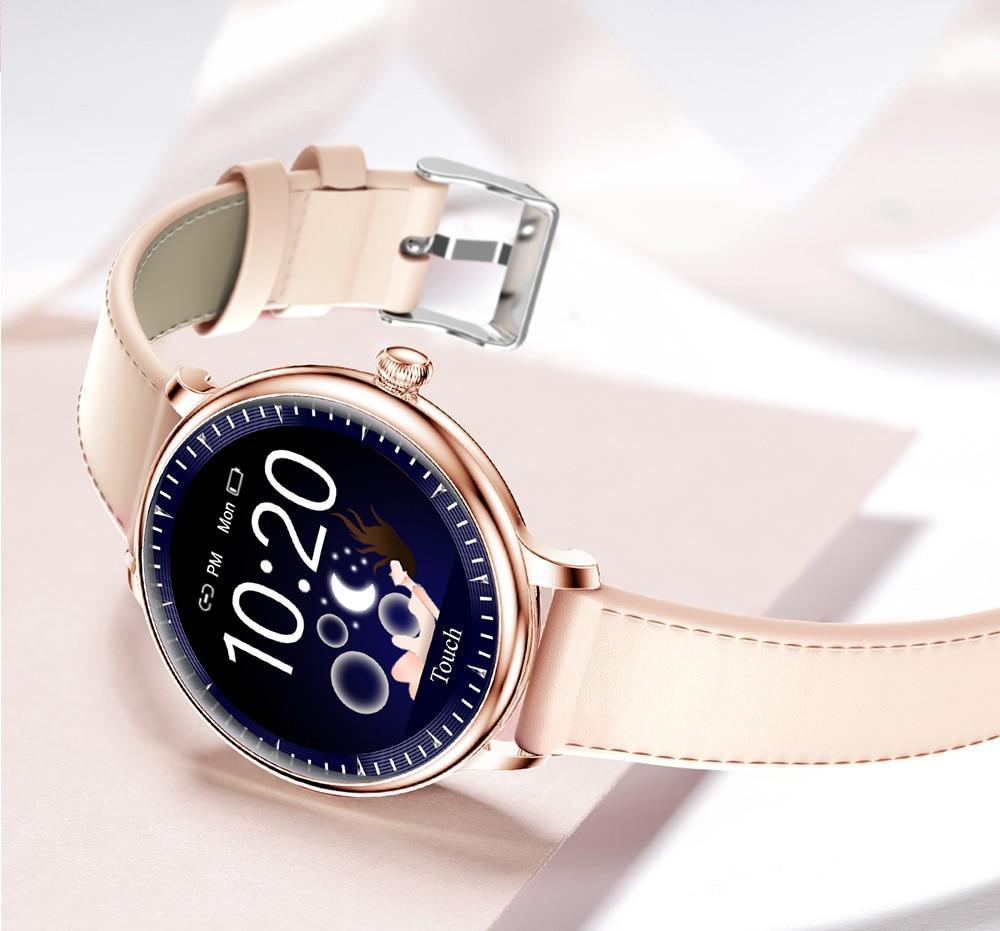 Luxury Round Screen Smartwatch for Women: Heart Rate & Notifications