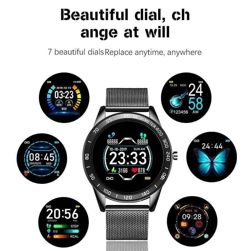 Modern Luxury Smartwatch: LED Screen, HR & BP – Multi-Function Sport Tracker