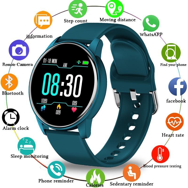 Unisex Luxury Smartwatch: 1.3" Color Screen, HR & BP – Waterproof Sport