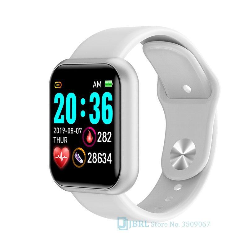 Luxury Stainless Steel Square Smartwatch: Fashion Sport Watch for Men & Women