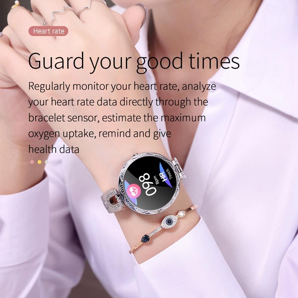 Fashion Women's Smartwatch: Waterproof, Heart Rate & Fitness Tracker