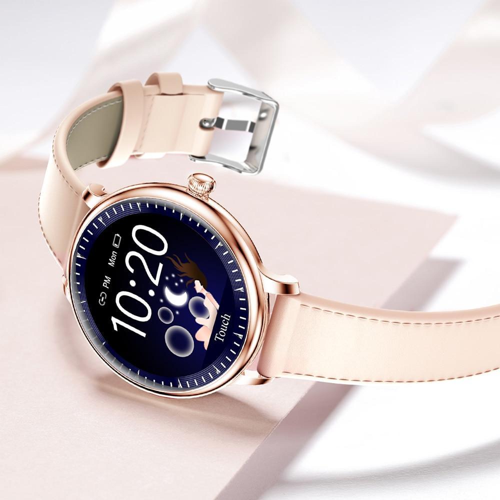 Luxury Round Screen Smartwatch for Women: Heart Rate & Notifications