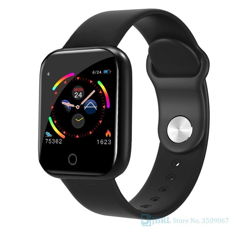 Luxury Stainless Steel Square Smartwatch: Fashion Sport Watch for Men & Women