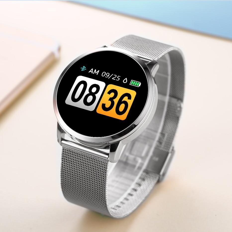 Luxury LED Color Screen Smartwatch: Fashion Fitness Tracker for Women