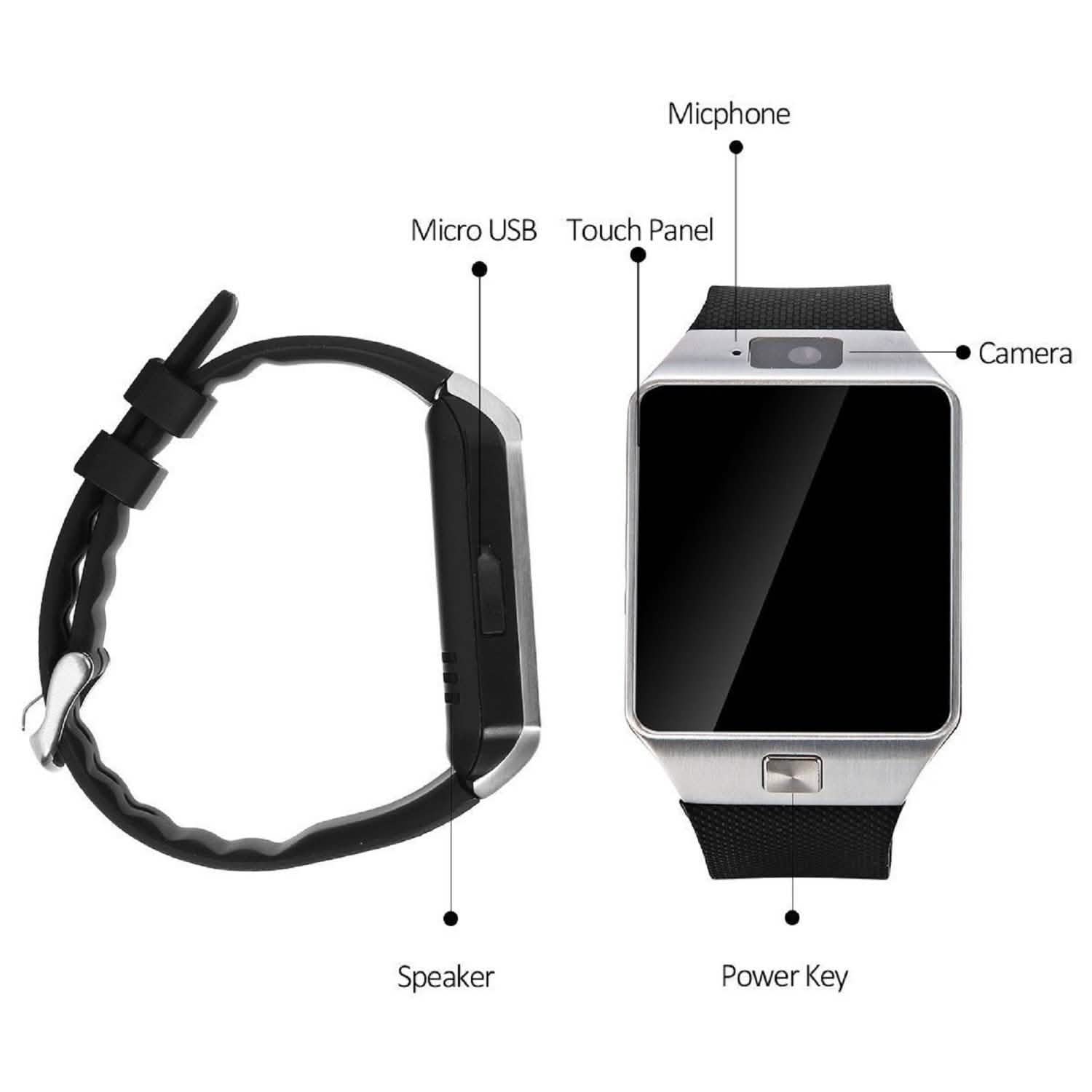 Unleash Your Potential: Bluetooth Smart Watch with Camera – iPhone & Android Sync